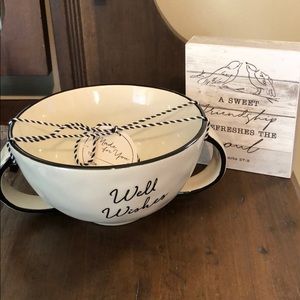Friendship decor & Soup Bowl/candy dish